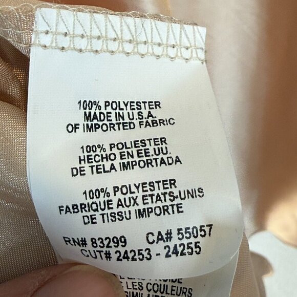 Bebe Gold Satin Slip Dress Cocktail Party  Cowl Neck Y2K Style Large - Picture 10 of 12